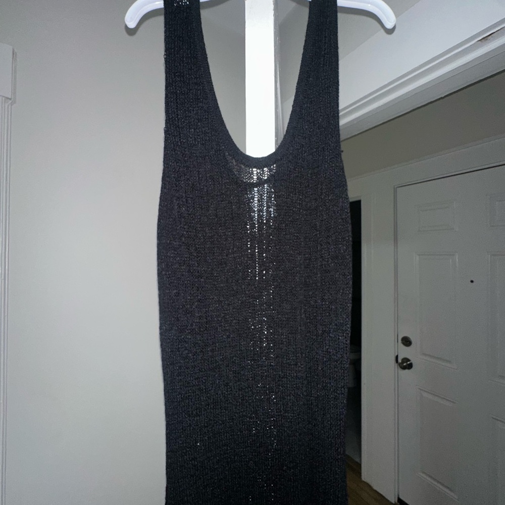 Shade & Shore Black Knit Swim Cover-Up - Picture 8 of 10